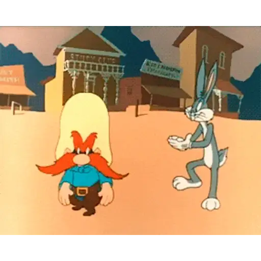 Figurinha: Pernalonga e Yosemite Sam