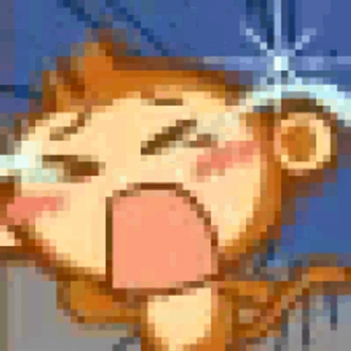 Figurinha: Macaco chorando