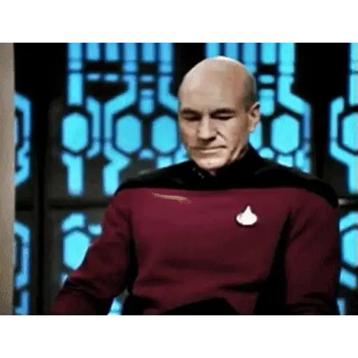 Figurinha: Capitão Picard Facepalm