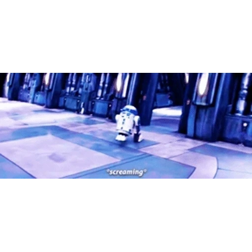 Figurinha: R2-D2 gritando