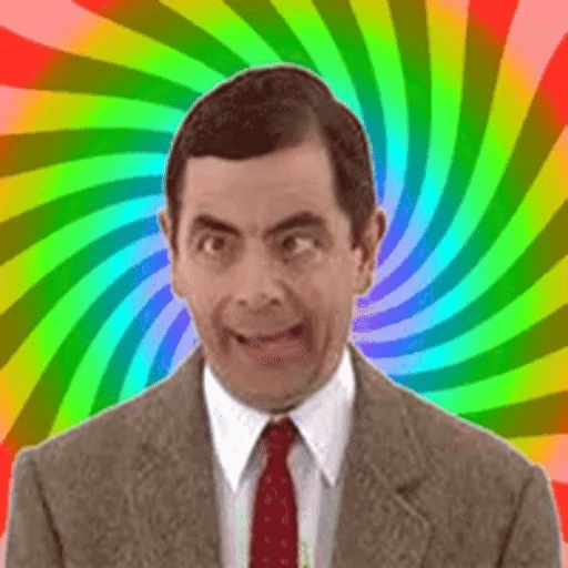 Figurinha: Mr. Bean Psicodélico