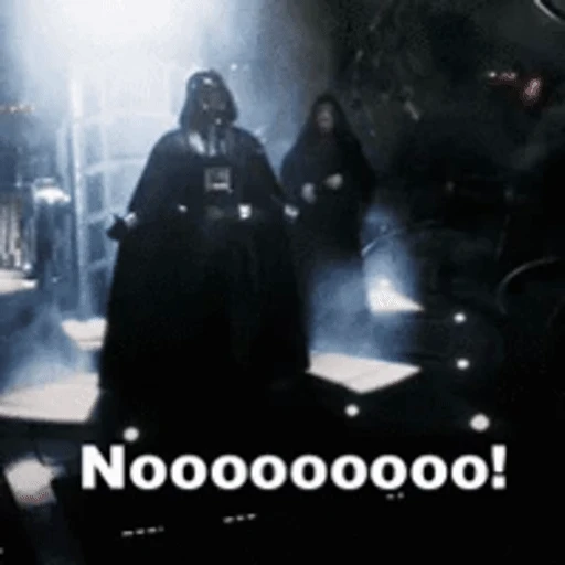 Figurinha: Darth Vader gritando Noooo!
