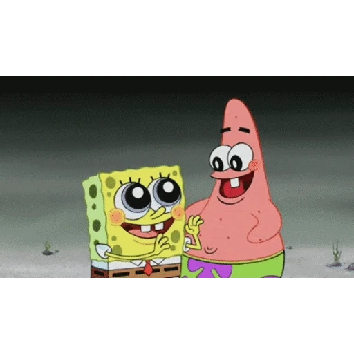 Figurinha: Bob Esponja e Patrick Alegres