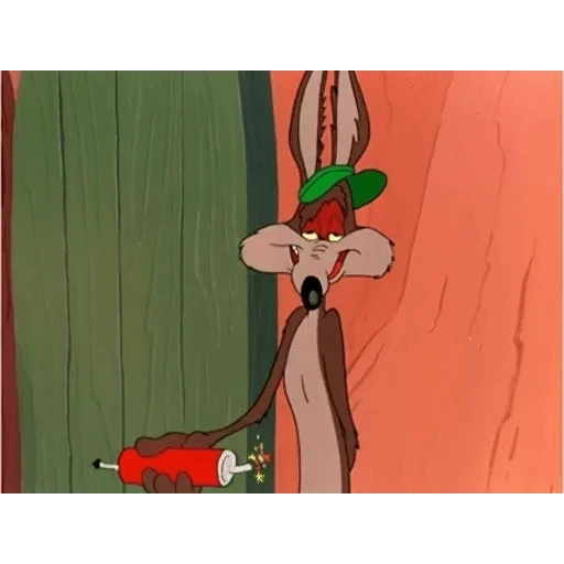 Figurinha: Wile E. Coyote se dando mal