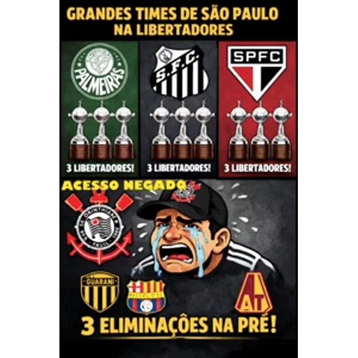 Figurinha: Grandes Times na Libertadores