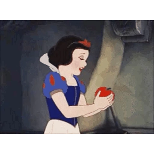 Figurinha: Branca de Neve e a Maçã
