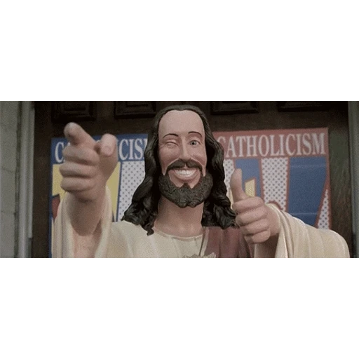 Figurinha: Jesus dando joinha
