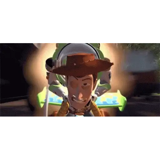 Figurinha: Woody voando