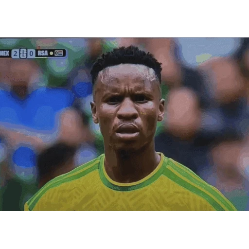 Figurinha: Jogador Africano Assustado