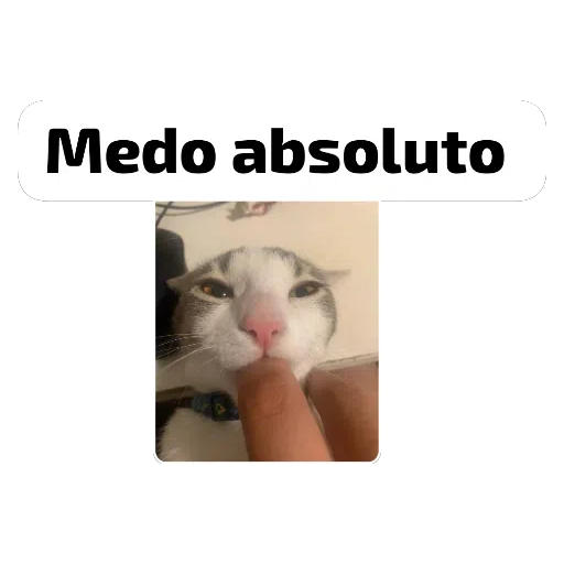 Figurinha: Medo absoluto