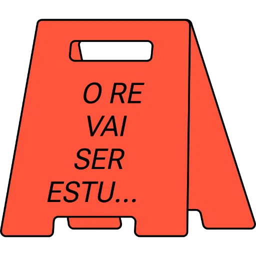 Figurinha: O re vai ser estu...