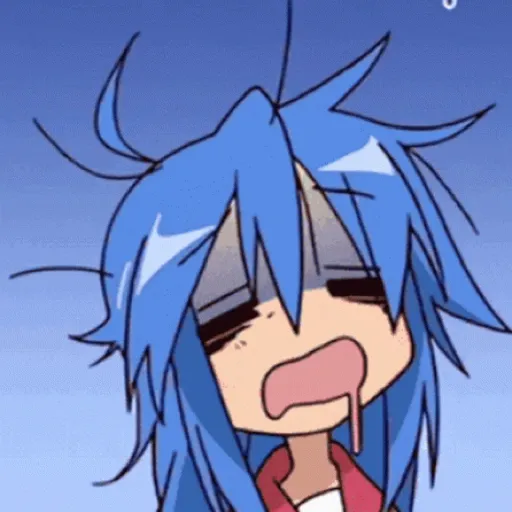 Figurinha: Konata Izumi Cansada