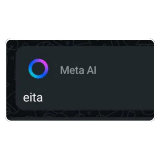 Figurinha: Meta AI Eita