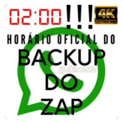 Figurinha: Backup do Zap