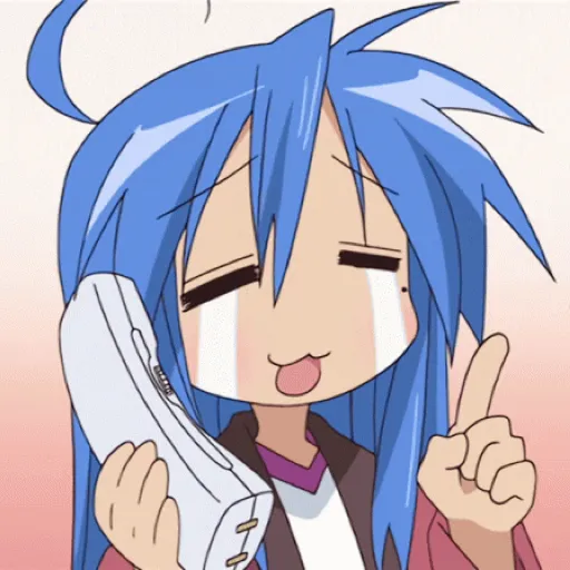 Figurinha: Konata Izumi no telefone