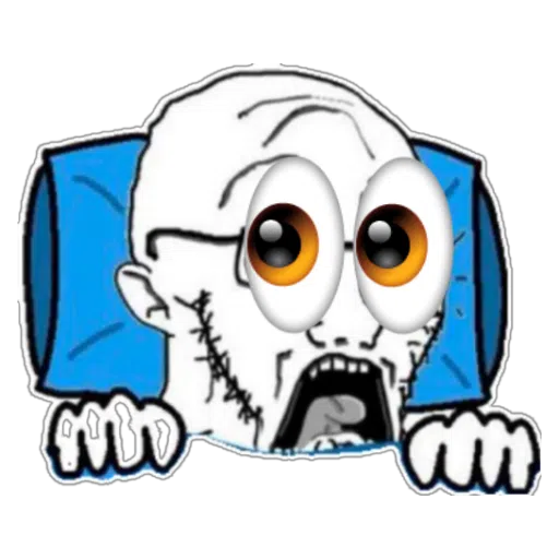 Figurinha: Wojak Assustado