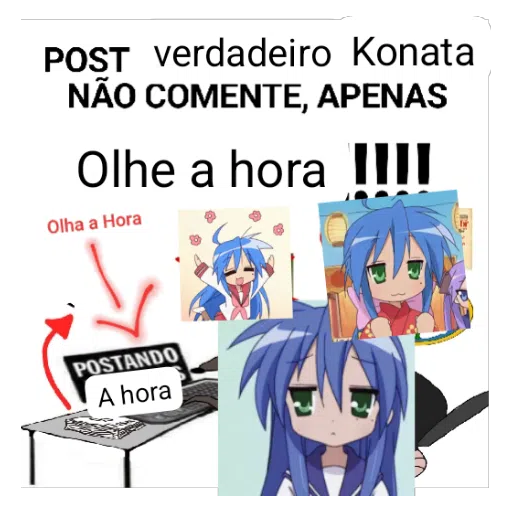 Figurinha: Konata Izumi: Olhe a Hora