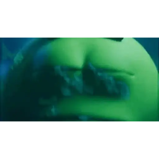 Figurinha: M&M verde triste