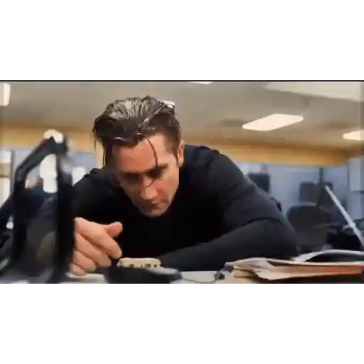 Figurinha: Jake Gyllenhaal estressado