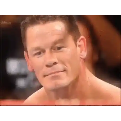 Figurinha: John Cena confuso