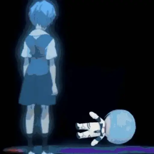 Figurinha: Rei Ayanami Dançando