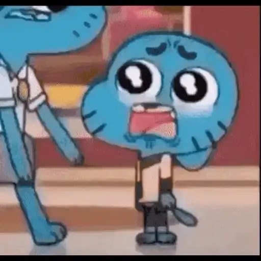 Figurinha: Gumball chorando