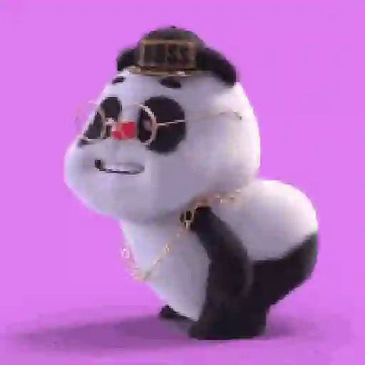 Figurinha: Panda Boss Dançando