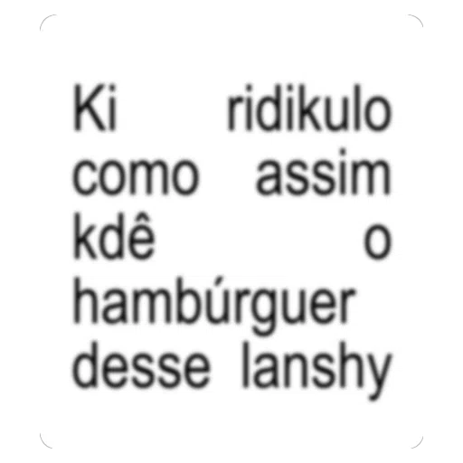 Figurinha: Ki ridikulo