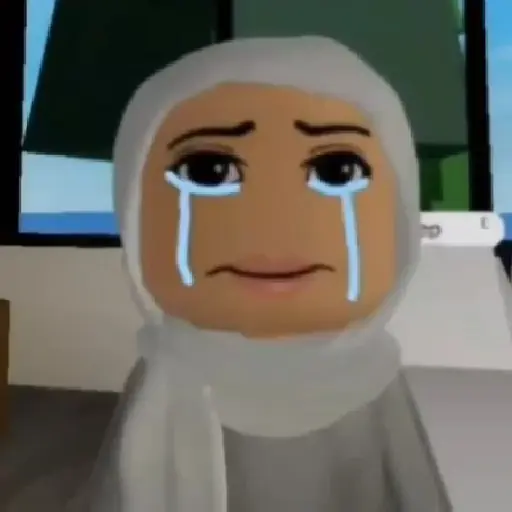 Figurinha: Avatar Roblox chorando
