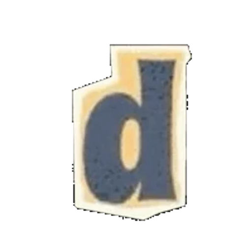 Figurinha: Letra D animada