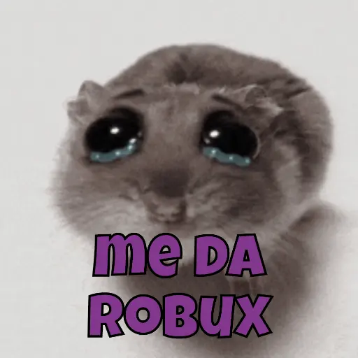 Figurinha: Me da Robux