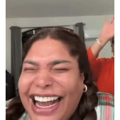 Figurinha: Rindo muito