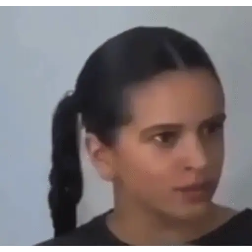 Figurinha: Rosalía meme confusa