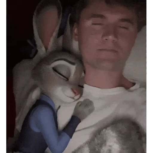 Figurinha: Judy Hopps dormindo com você