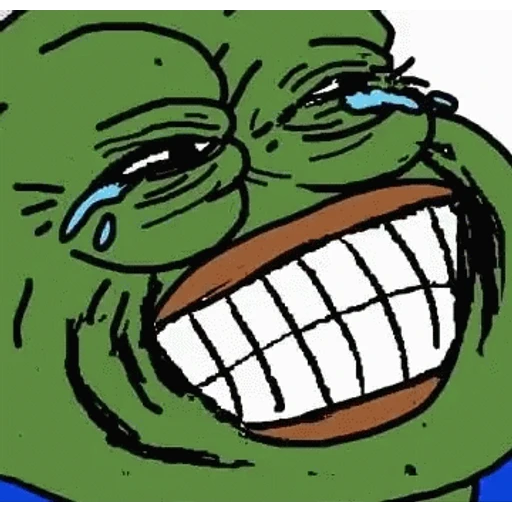 Figurinha: Pepe chorando de rir