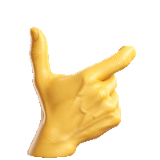 Figurinha: Emoji de mão fazendo gesto de arma