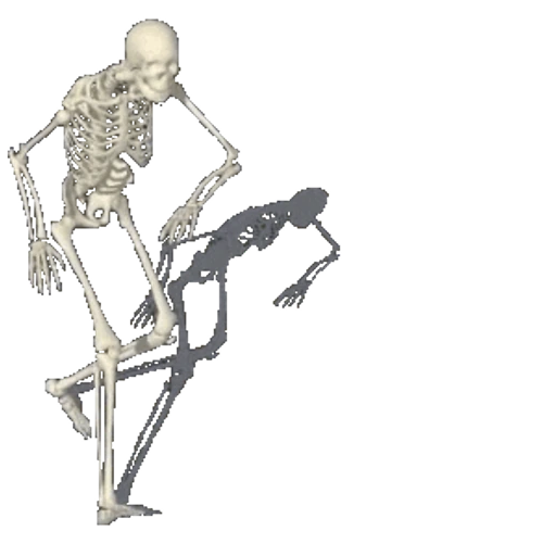Figurinha: Esqueleto Dançante