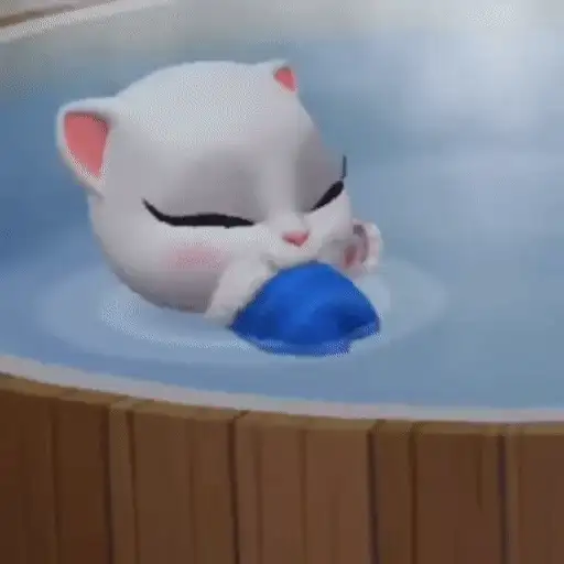 Figurinha: Angela Relaxando no Spa