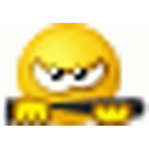 Figurinha: Emoji atacando