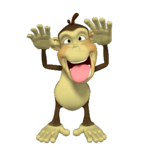Figurinha: Macaco Engraçado