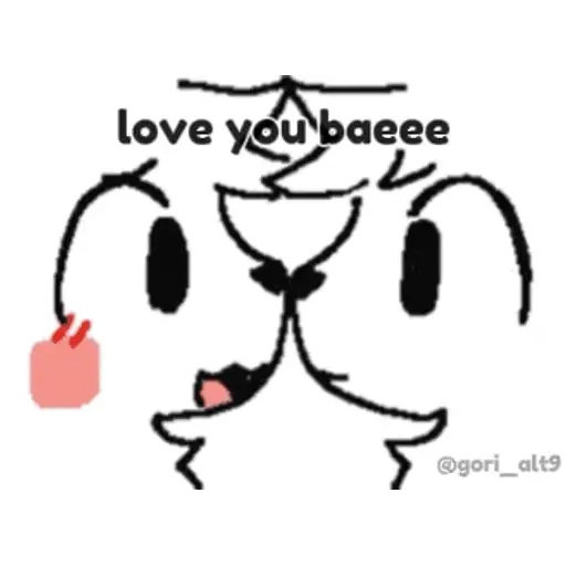 Figurinha: Love you baeee