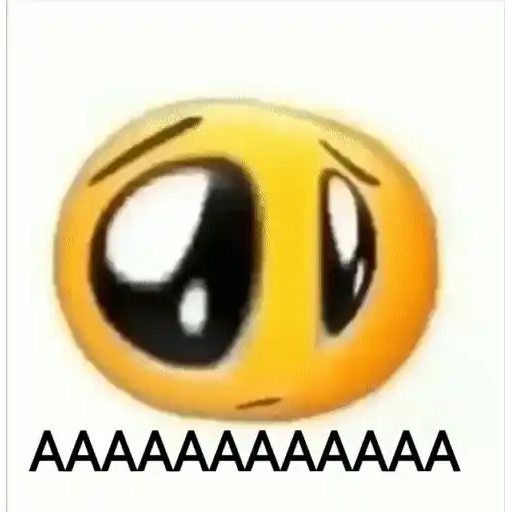 Figurinha: Emoji gritando AAAAAAAAAA