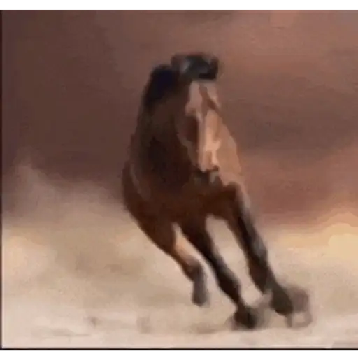 Figurinha: Cavalo galopante