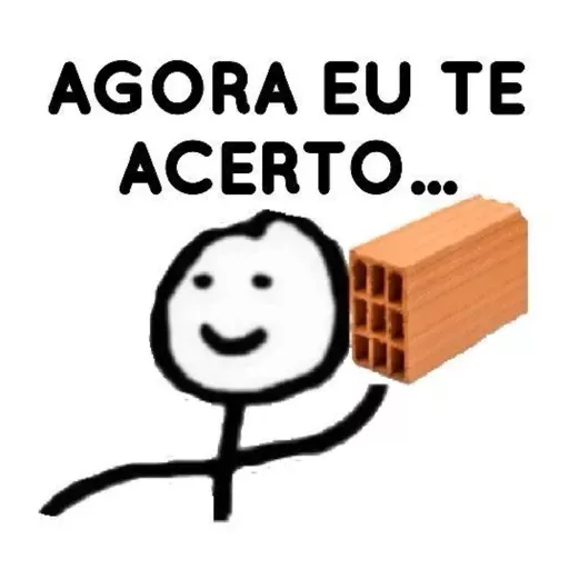 Figurinha: Agora eu te acerto