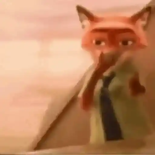 Figurinha: Nick Wilde Confuso