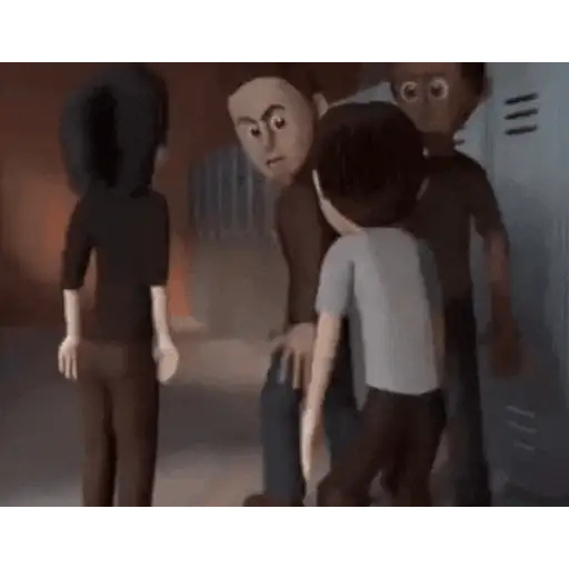 Figurinha: Drama Escolar em Animação