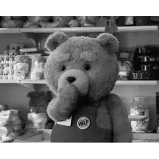 Figurinha: Urso pedindo ajuda