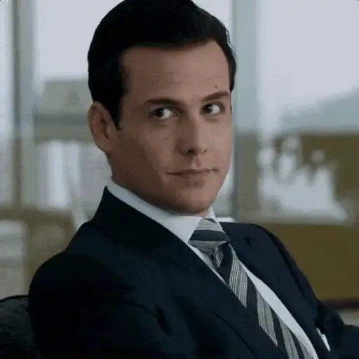 Figurinha: Harvey Specter Pensativo