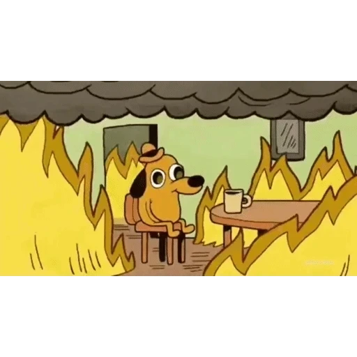 Figurinha: This is fine