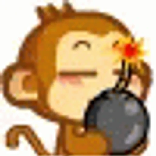 Figurinha: Macaco Explodindo